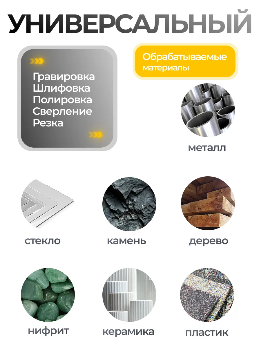 Гравер мини дрель 180Вт, 210 аксессуаров, гибкий вал